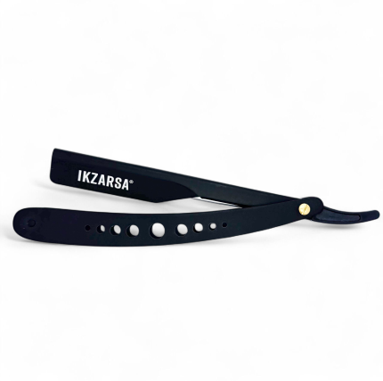 Barber Steel Razor – Matte Black | Professional & Stylish IKR-1025